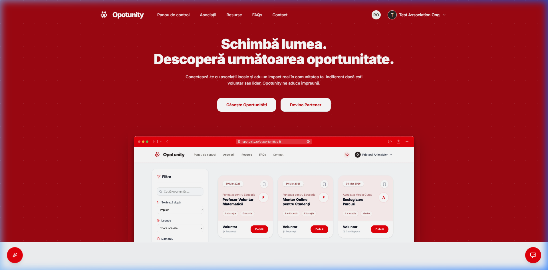 Home page visualization
